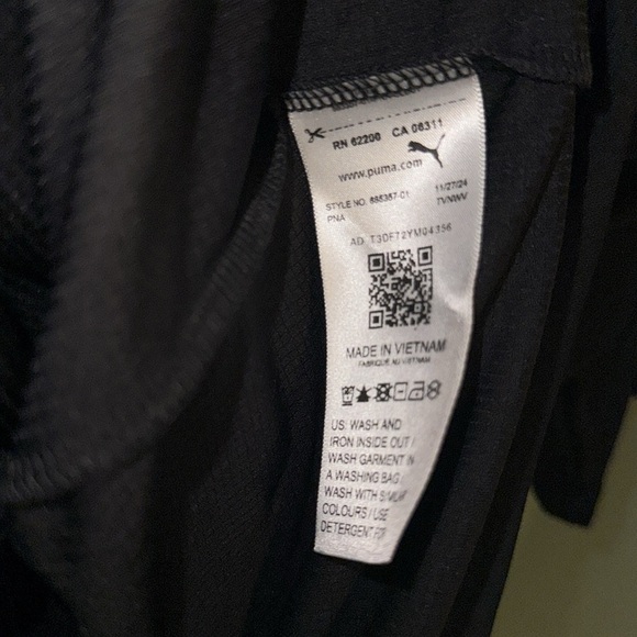 PUMA Men's Active Tee Black Large Airy Short Sleeve Tee - Picture 6 of 14